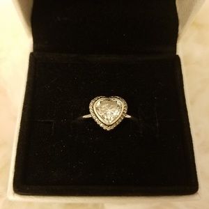 PANDORA Sparkling Love Heart Ring